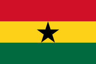 The flag of the Republic of Ghana
